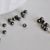 Perles intercalaires noires métalgun 3mm, x10 grammes (G2441)