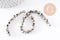 Perles jaspe dalmatien naturelle 4mm, x1 fil de 24cm (G0326)