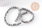 Perles jaspe sésame, pierre naturelle, perles jade, jaspe sésame naturel, fil de 60,6mm, x1 (G2824)