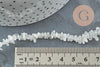 Perles nugget pierre de lune naturelle 3-13mm, x1 fil de 85cm (G2130)