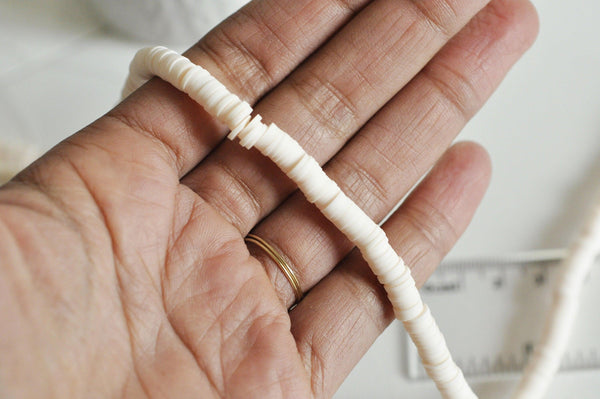 Perles polymère rose clair heishi 6mm,fabrication bijoux, Perles plastique,perle disque,6mm,le fil de 40cm-G0714