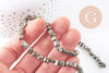 Perles pyrite nugget naturel 4-5mm, nugget en pyrite naturelle pour fabrication bijoux, x1 (G2093)