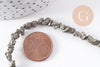 Perles pyrite nugget,perles pyrite, fabrication bijoux, pyrite naturelle,nuggets pyrite, 4-5mm,fil de 45 perles, x1 (G0411)