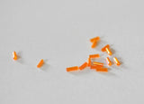 Perles rocaille Tube orange 6mm, x10gr (G2692)