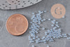 Perles rocailles miyuki bleu ciel 15/0, 1.5mm, Perle rocaille japonaise Sky Blue Lined Crystal, x1 sachet 10g (G3950)