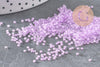 Perles rocailles miyuki violet nacré, Perles de rocaille japonaise Orchid Lined Crystal ,perle perlage,15/0, 1.5mm, Sachet 10g (G3957)
