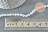 Perles toupies cristal blanc opalescent 4mm facette, x1 fil de 35cm (G8541)