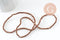 Perles toupies cristal cuivre, perles bijoux, perle cristal,Perle verre facette,création bijoux, fil de 180,3x2mm x1 (G5910)