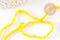 Perles toupies verre jaune facette 3mm, x1 fil de 38cm (G2669)