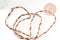 Perles tube coco nature, bois naturel, perles bois, Perles tube bois,14-19mm, fil de 38cm, x1 G0014