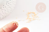 Perles tube jaune clair opaque façon Delica miyuki 1.5-2mm, x1 sachet de 8gr (G9160)