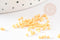 Perles tube jaune opaque façon Delica miyuki 1.5-2mm, x1 sachet de 8gr (G9161)