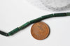 Perles tube rond jade africain naturel vert 13mm, x1 fil de 40cm (G4014)