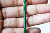 Perles tube rond jade africain naturel vert 13mm, x1 fil de 40cm (G4014)