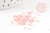 Perles tube rose clair opaque façon Delica miyuki 1.5-2mm, x1 sachet de 8gr (G9164)