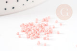 Perles tube rose clair opaque façon Delica miyuki 1.5-2mm, x1 sachet de 8gr (G9164)