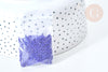 Perles tube verre bleu roi façon Delica miyuki, x1 sachet de 8g (G7769)