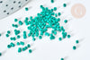Perles tube verre vert façon Delica miyuki, x1 sachet de 8g (G7780)