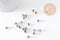 Perles tubes gravées argent vieilli, perles dorées, perles intercalaires, 5mm, x20 (G1306)