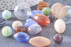 Perles verre soufflé Murano multicolore 5-20mm, x10 x20 ou x50 (G1155)
