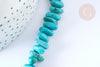 Perles/chips howlite naturelle turquoise 9-18mm, x1 fil 40 cm (G2574)