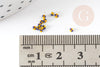Petite Perle rocaille rayé jaune bleu,perle rocaille multicolore,perle multicolore,perle africaine,1.5x2mm, x 10gr (G2929)