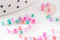 Petite Perles rocaille multicolore pastel 2.5mmx3mm, x10gr (G9283)