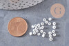 Petite perles de rocaille blanches 2.5mm, perles rocaille blanc opaque, perlage, x 5gr (G2541)