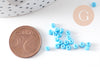 Petite perles de rocaille turquoise, perlage,perles verre, rocaille bleu, fabrication bijoux,2.5mm , x 10gr (G0183)