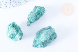 Pierre Fuchsite naturelle brute 25-40mm, pierre naturelle semi-précieuse lithothérapie, x1 (G6455)