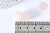 Pierre de massage champignon aventurine rose naturel lithothérapie 20-21mm, pierre lithothérapie, x1, G7547