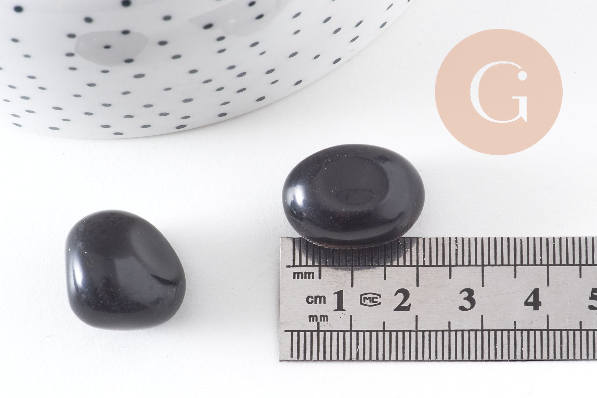 Pierre obsidienne naturelle roulée 45-66mm, pierre naturelle, litotherapie,obsidienne naturelle, x20gr (G5778)