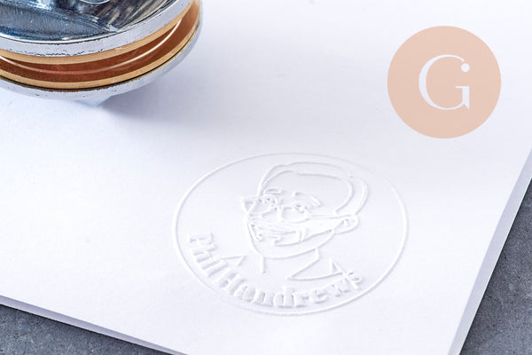 Pince à gaufrer papier pour personnalisation mariage et emballage, x1 (G10562)