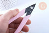 Pince coupante haute précision rose pour fabrication de bijoux, x1 (G5597)