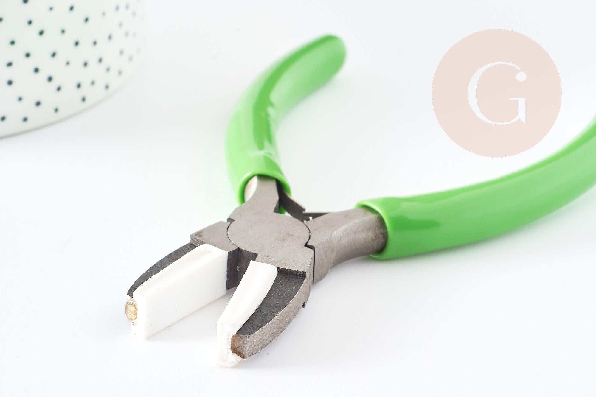 Pince fabrication de bijoux embouts plastique, x1 (G3340)