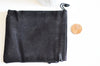 Pochette bijou velours noir rangement cadeau bijoux 12cm, x1 (G2204)