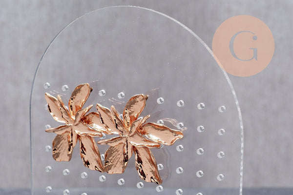 Présentoir boucles d'oreilles plexiglas arche personnalisable 110 emplacements 17.8cm, x1 G10103