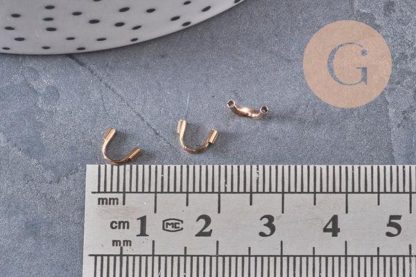 Protège-fil acier acier 316 inoxydable or rose IP 6.3-7mm, x10 (G10974)