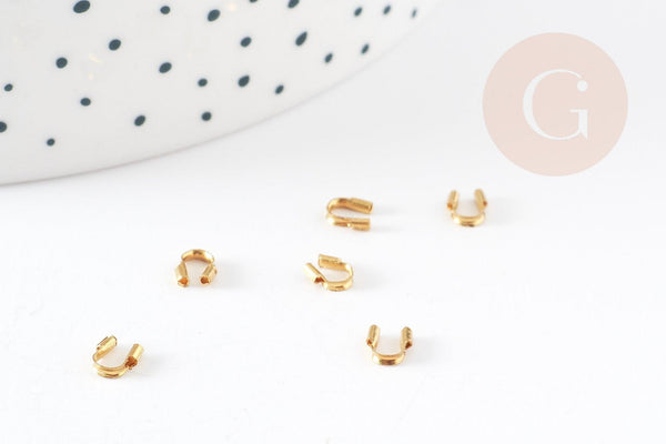 Protège-fil laiton brut 5mm, x 1gr (G1517)