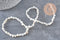 Perles coeur nacre naturelle blanche 6mm, 1x fil de 37cm (G6817)