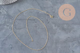 Collar Cadena fina con cierre dorado gold-filled 45.7cm x1 (G2617)