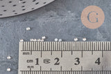 Round transparent crystal rhinestone cabochon 2.5mm, x 0.15 gram (G2287)
