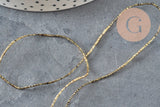 Cordon noir or, x1 ou x5 mètres (G0697)-Cordons pour bijoux et perles-Gingerlily Perles