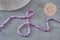 Perle rondelle jade violet, naturelle, perle facette,jade,5x3mm,fil de 35 cm, x1 (G1704)-Perles-Gingerlily Perles