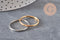 Gold stainless steel wedding ring, x1 (G7024)