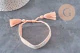 Embroidered Bracelet I LOVE HOPE EFJF, x1 (G7649)