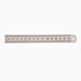 Règle graduée en acier inoxydable 15cm , outil de mesure recto-verso, en centimètres et pouces G6378