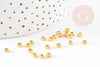 Rondelles laiton doré, perles dorées, perles intercalaires, Perle ,4mm, x 10Gr (G5598)