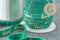 Ruban élastique vert or LOVE EFJF 16mm, x1 mètre (G3759)