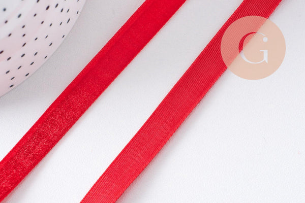 Ruban velours 10mm, x1 mètre (G10331)